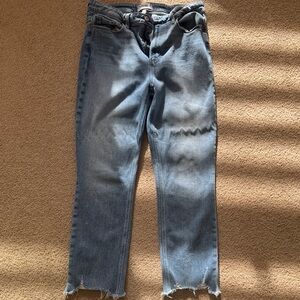 PAIGE Women's Cropped Jeans in Light Blue